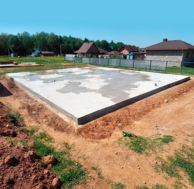 Монолитная плита для дома под ключ